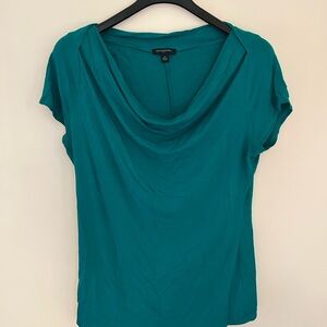 Banana Republic Teal Cowl Neck Shirt (XL)